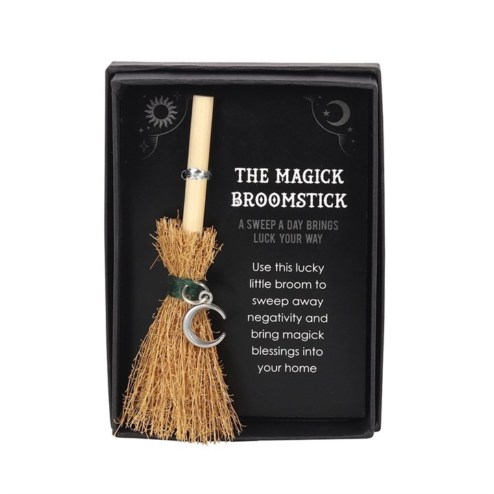 Crescent Moon Mini Magik Witches Broomstick