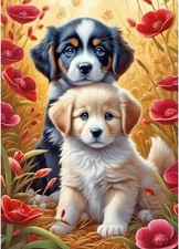 FHBUBPUP Dog Diamond Painting Kits for 11.8 inches x inches, D062