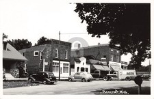 Street View Bancroft MI Michigan #2 RPPC Photo Postcard COPY