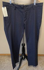 Dockers Signature Khaki Slim Fit Pants, NEW, Navy Blue, 30" Inseam, Size 36