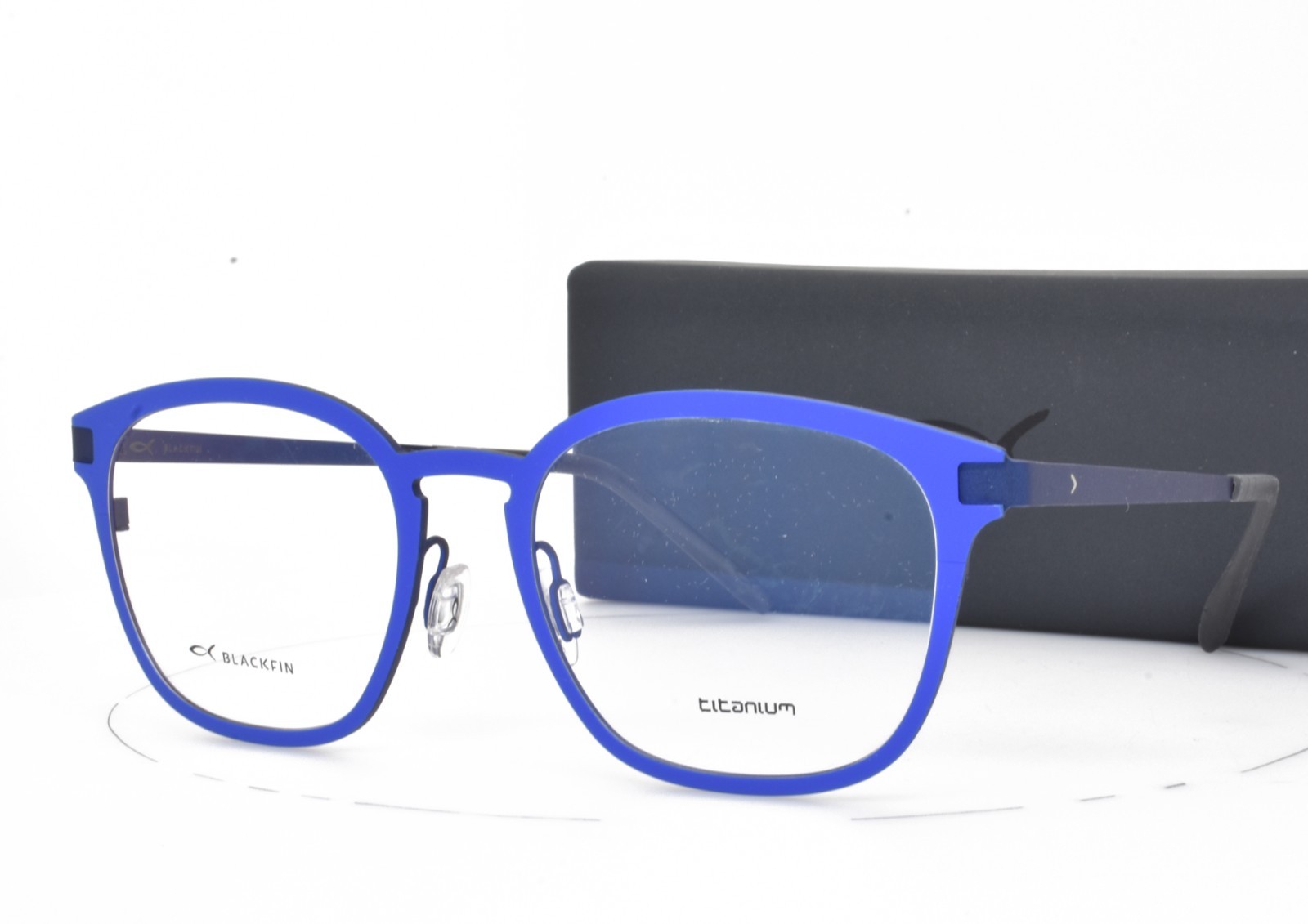 Blackfin Eyeglasses Blue Panto Titanium 53-19-145 1026 1612