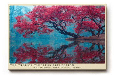 Paul Sinus Wandbild The Tree of Timeless Reflection Roots and Branches Mirror
