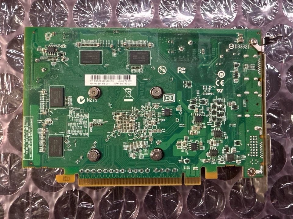 HP 594378-001 Radeon HD5570 2GB DVI HDMI DP PCI-E x16 Video Graphics Card - Image 3 of 4