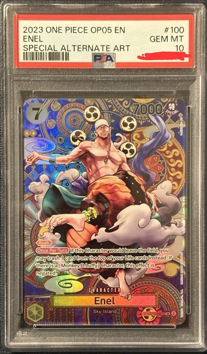 PSA10 エネル SR SP スペシャルカード OP05-100 ONE PIECE ENEL SP PSA 10 OP05-100 Special Alt Art | eBay