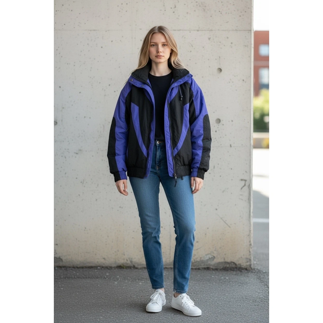 Edelweiss Skiwear Vintage 90s Purple Black Colorblock Ski Jacket Womens Medium
Opens in a new window