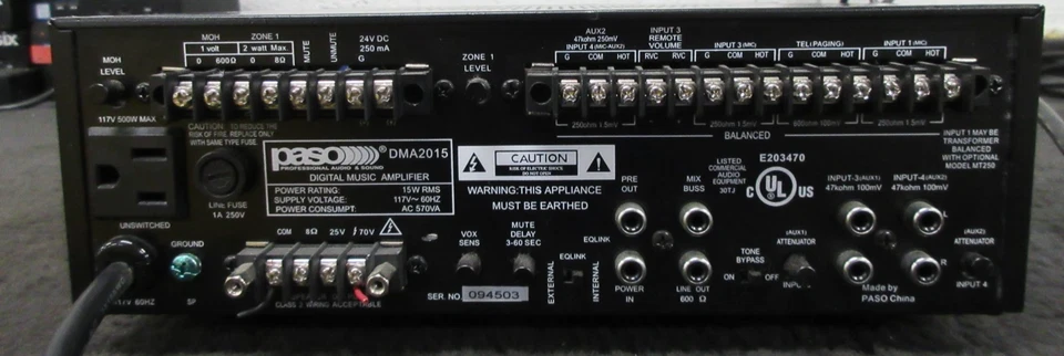 Muzak DMA2015 Digital Music Amplifier - Image 3 of 4