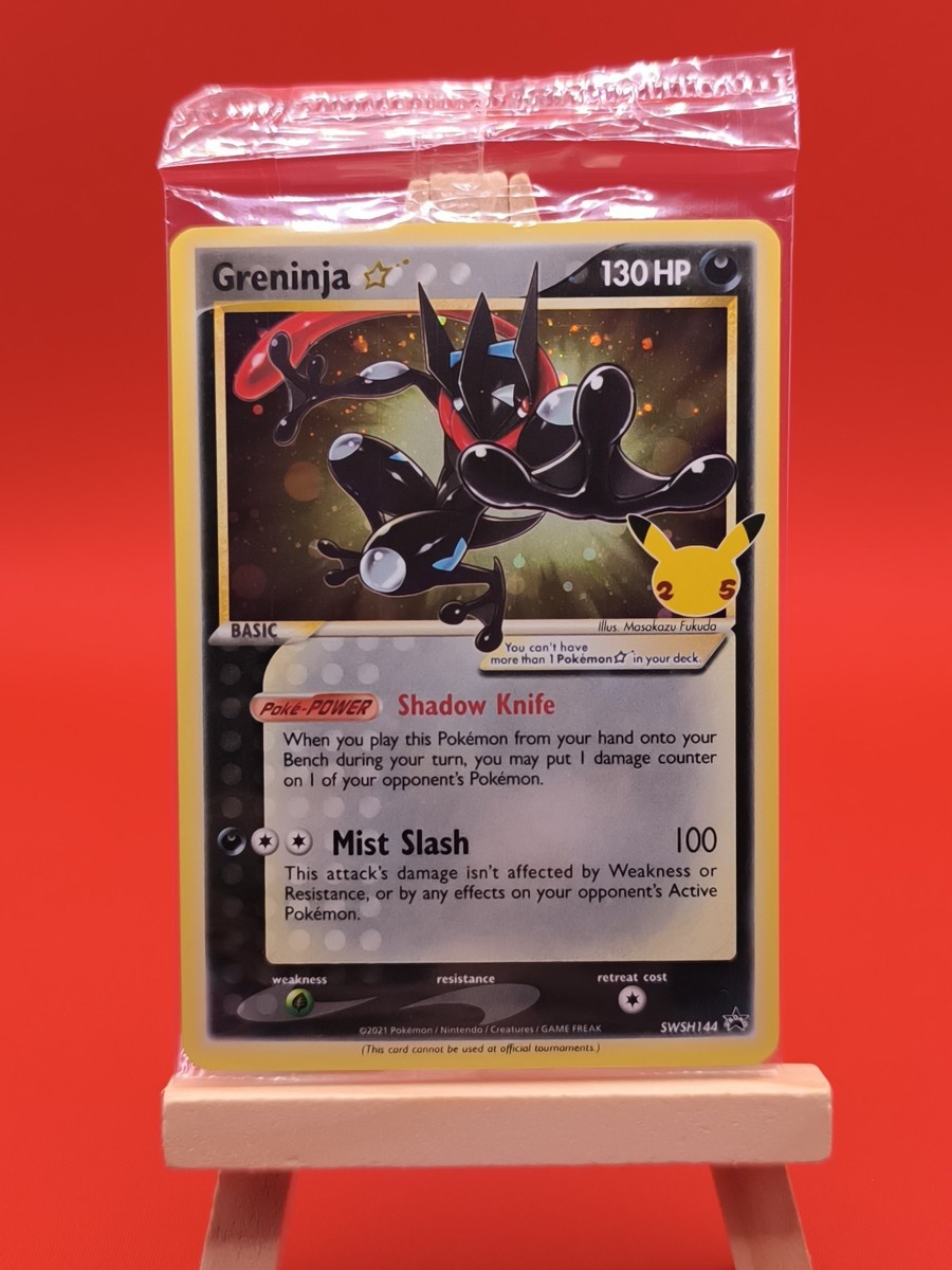 Greninja ゴルドスター Celebrations プロモカード Greninja Gold Star SWSH144 Celebrations Ultra Rare Promo