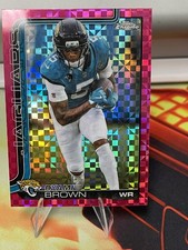 2025 Topps Chrome NFL Dyami Brown #136 Pink X-Fractor Jaguars