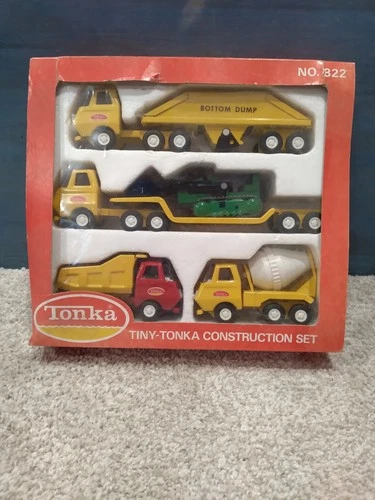 1970's Vintage Tiny-Tonka Construction Set No. 822 In It's Original Packaging