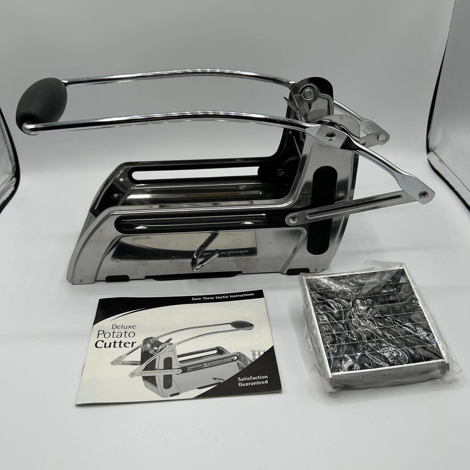 Deluxe Potato Cutter French Fry Vegetable Stick Slicer Stainless Steel Kitchen