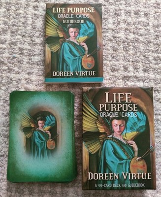 Life Purpose Oracle Cards Doreen Virtue 44 Card Deck & Guidebook New Age
