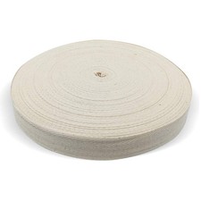 Natural Cotton Twill Tape 55 Yards 1/2Inch Bunting 1/2inch, white