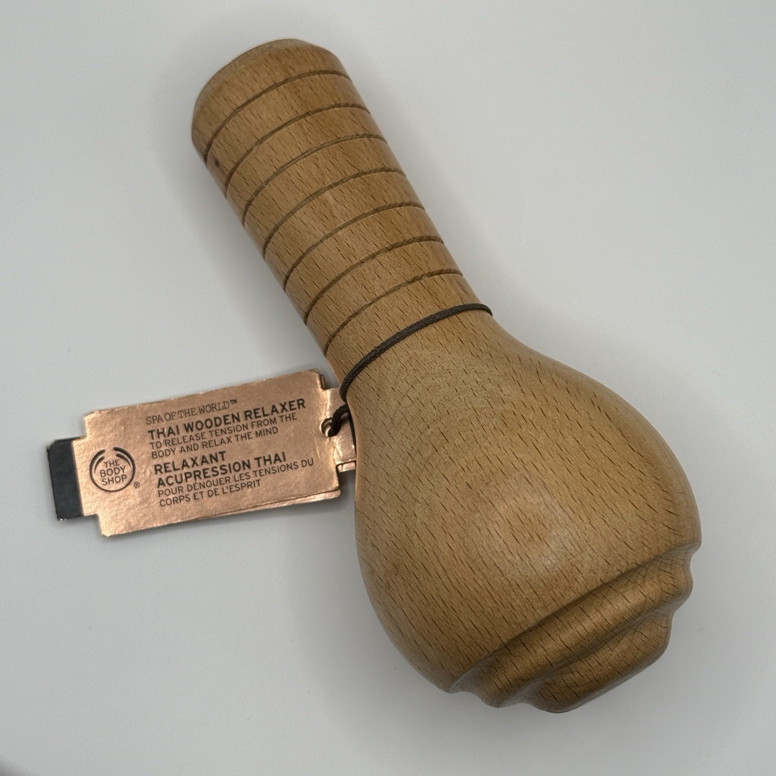 BODY SHOP THAI WOODEN MASSAGER/RELAXER - Relaxing Beauty Product Health .