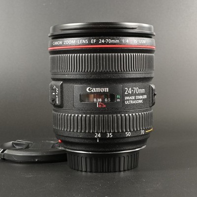 Canon EF 24-70mm F/4L IS USM Macro Zoom Lens Tested Serviced Cap Japan #005