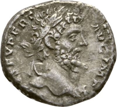 Ancient Rome Septimius Severus 197/8  AD SILVER DENARIUS Victory