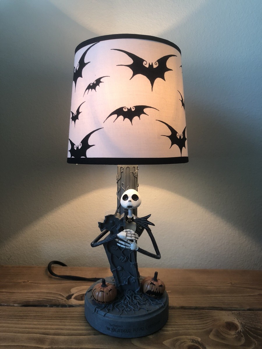 Nightmare Before Christmas Jack Bats Tombstone Lamp NECA