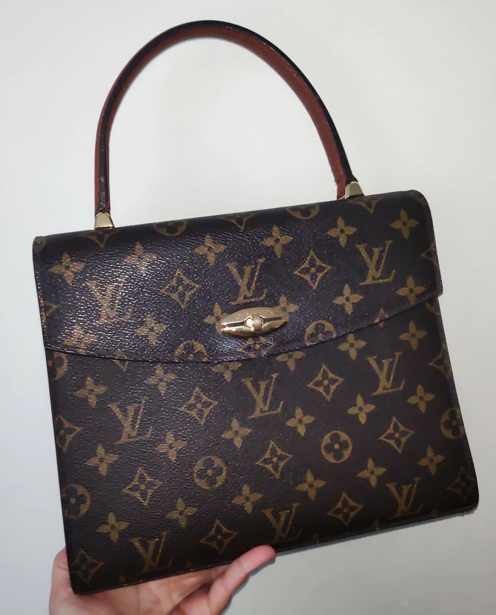 Vtg LOUIS VUITTON Malesherbes Monogram Satchel Bag