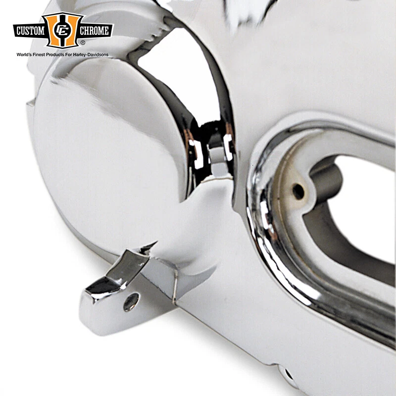 Cubierta primaria exterior cromada compatible con Harley Softail FLH 4 velocidades 1970-1984 Foto 2 de 2