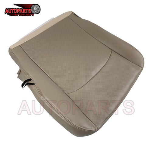 For 2009-2012 Ram 1500 2500 3500 4500 5500 Driver Bottom Seat Cover Tan Leather - Picture 7 of 8