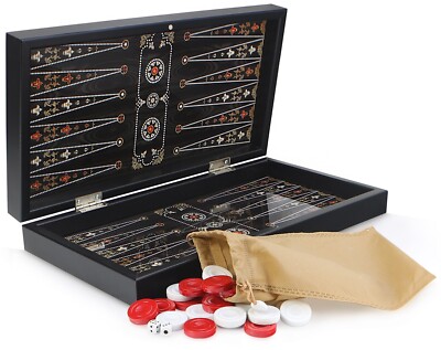 Orientalische BACKGAMMON TAVLA XL Intarsien Look OTTOMAN INCI B - Ware