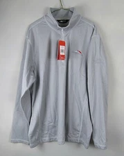 North Face Tech 1/4-Zip Fleece Mens XL Light Gray GATEWAY HEALTH LOGO New NWT
