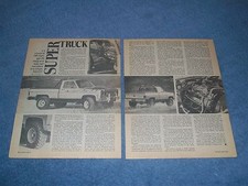 1974 Chevy K10 4x4 Pickup Vintage Article Super Truck Rochester Fuel Injection 1974 Chevy K10 4x4 Pickup Vintage Article Super Truck Rochester Fuel Injection