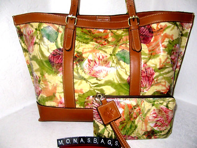 Patricia Nash Seashells by The Sea Nice Capri C Tote Bag Leather NWT $299