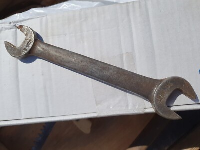Vintage Armstrong Made in USA Schraubenschlüssel 7/16'' weiß x 3/8'' weiß 29'' breit 