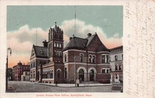 1906 Springfield Massachusetts MA United States Post Office Postcard