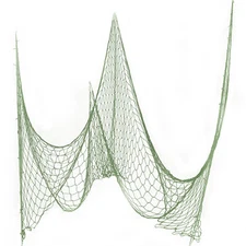 Fish Netting Nautical Tropical Luau Party 15'x6' Hanging Decoration, Green