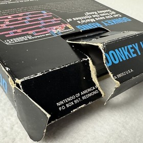 Donkey Kong Arcade Classics⭐Hang Tab Box 5 Screw⭐Nintendo NES Authentic Original
