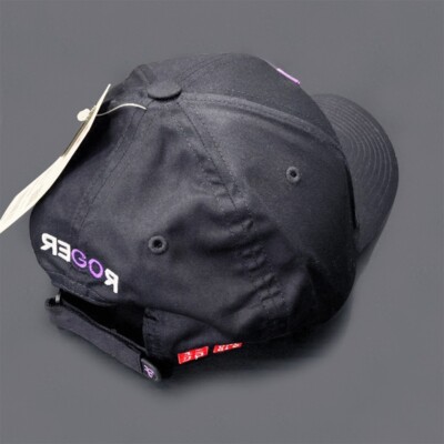 UNIQLO Roger Federer RF Cap Black Purple GO ROGER Hat Limited