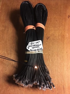 (25)8V-4MM - 50mA INCANDESCENT WIRES LAMP-SX-850-SX-950-SX-1050-SX-1980/ Pioneer