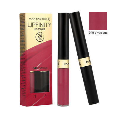 MAX FACTOR X LIPFINITY Langanhaltender Lippenstift 2in1 040 Vivacious 2,3ml+1,9g