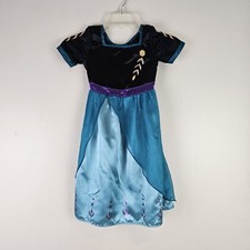 Disney Store Frozen 2 Queen ANNA Deluxe Nightgown Costume Size 4 No Cape