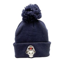 Chicago Fire Department Skull with Chicago Flag Pom Knit Cap-4216
