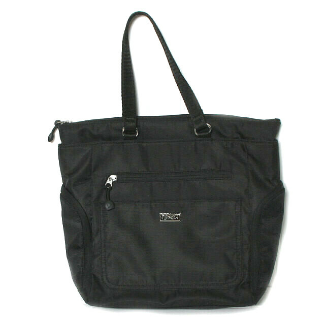 ETA Black Nylon Gray Interior Travel Handbag eBay
