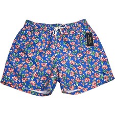 Polo Ralph Lauren Blue Swim Trunk Floral Board Short Blue Orange Green 110