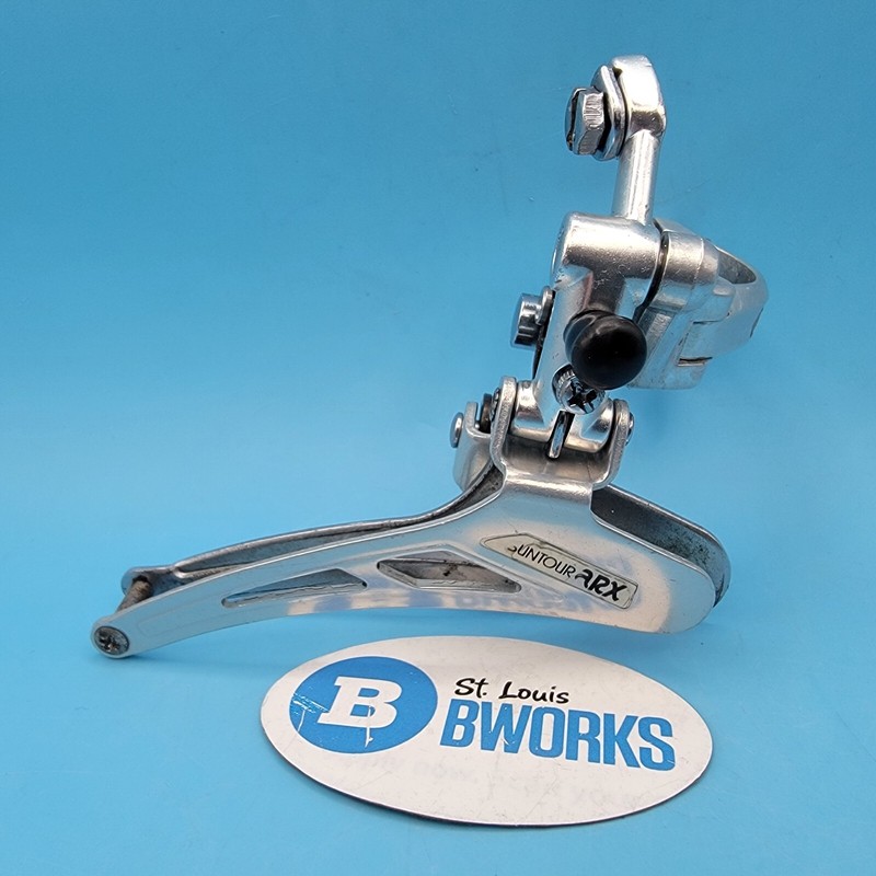 Vintage Suntour ARX Front Derailleur Double  28.6 Clamp Bottom Pull 1980s  l30