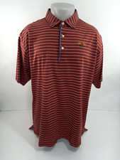 PETER MILLAR / BALTUSROL Striped Embroidered XL Golf Polo Shirt EXCELLENT