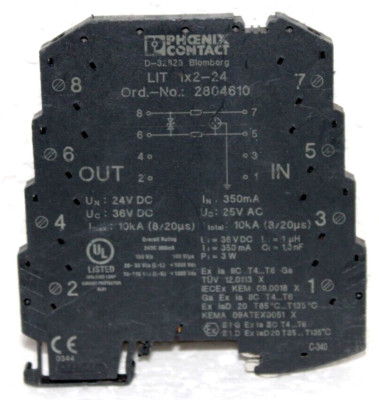 PHOENIX CONTACT LIT 1X2-24 - Surge Protection Device Ord.-No.: 2804610