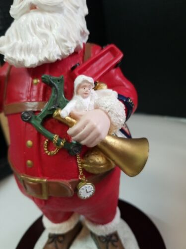 Vintage Duncan Royale Large Musical Santa Claus Thomas Nast Limited Figurine - Picture 3 of 12