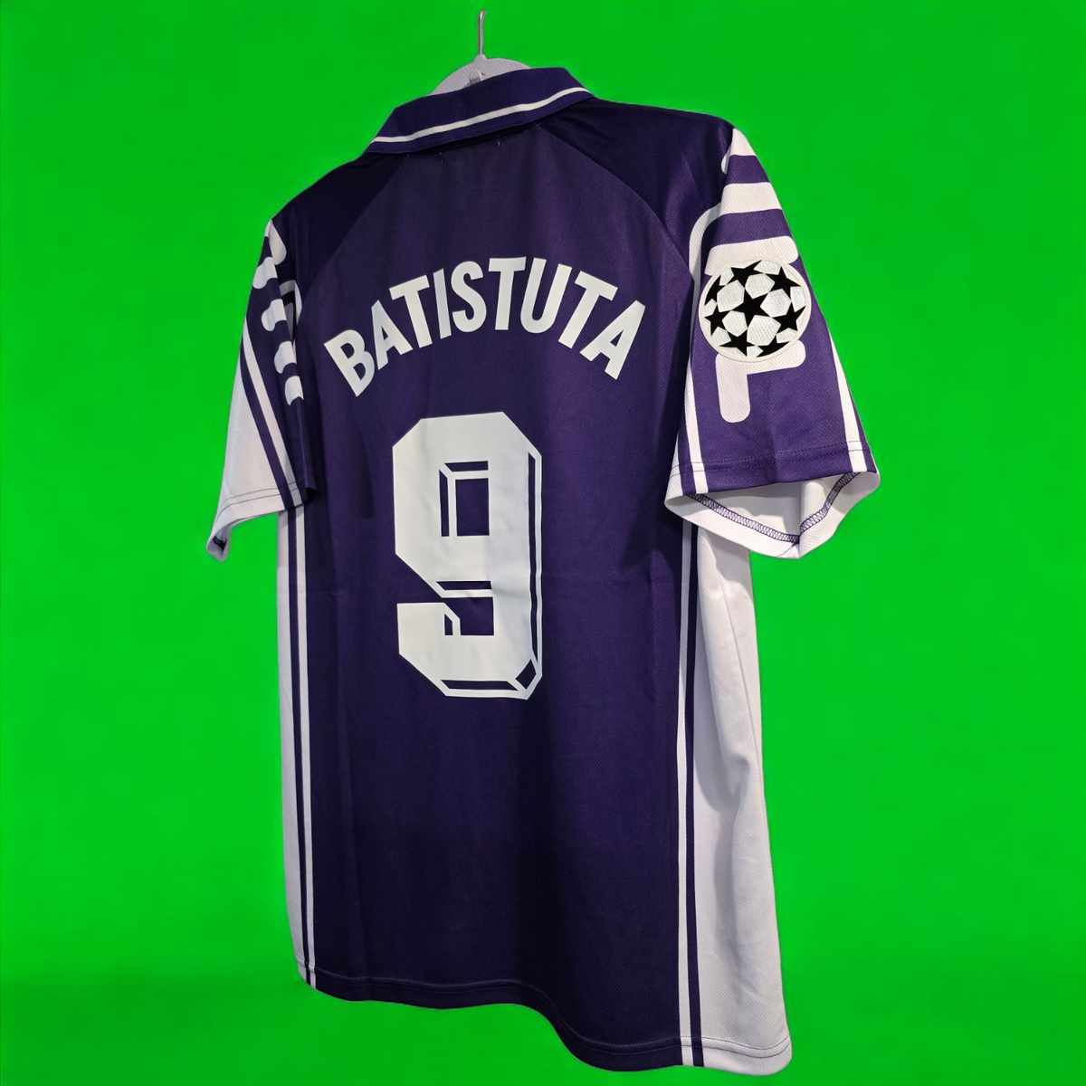 【正規品 98-99 Fila Fiorentina BATISTUTA #9】 ACF FIORENTINA 98/99 HOME - Jersey Retro - BATISTUTA # 9 - 2XL