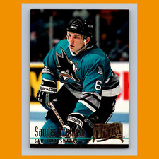 Sandis Ozolinsh #200 1994 Fleer Ultra San Jose Sharks Hockey Card NHL NM
