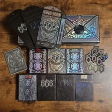 666 Holographite & Obsidian Playing Cards New & Sealed Holographic Deck