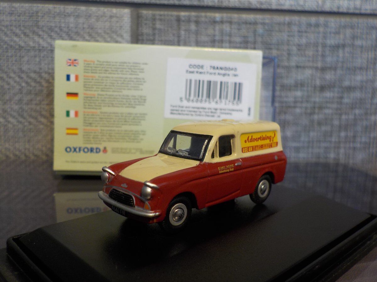Ford anglia - Van - East Kent  - Oxford Diecast - 1/76 - New Dublo, Railway Scal