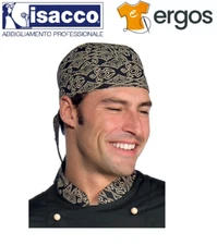 Isacco BANDANA Maori Fancy Work Chef Catering Cotton Unisex Sushi