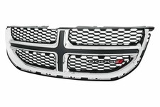 Grille Grill Black With Chrome For 2011-2020 Dodge Grand Caravan Front Ch1200342