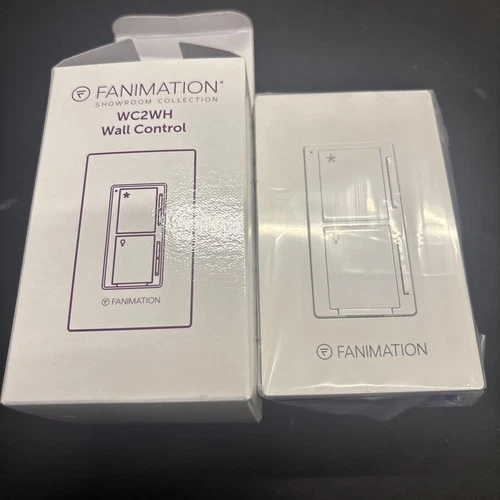 NEW | Fanimation WC2WH 3 Speed Ceiling Fan and Light Wall Control | White - Picture 3 of 3