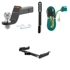 CURT Tow Cargo Package Trailer Hitch Wiring Harness #45056 2in Ball Mount 13040